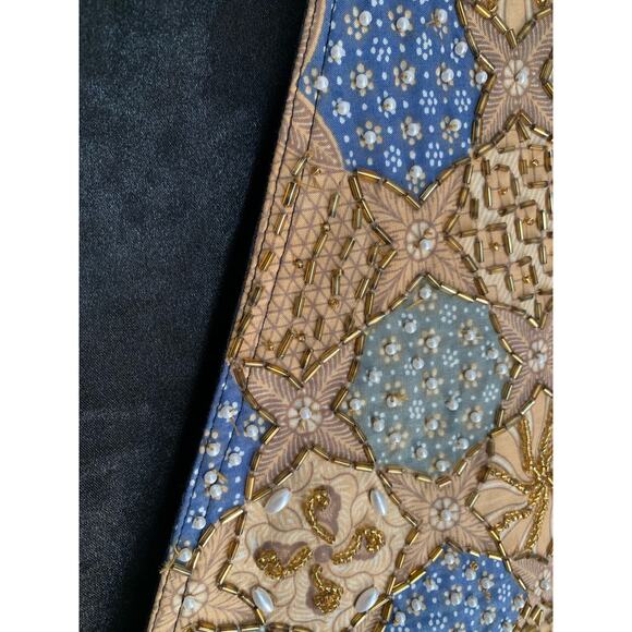 Bali Chic Vest / One Size / Beaded / Batik / Boho / Gypsy / Adjustable Waist - Picture 5 of 9